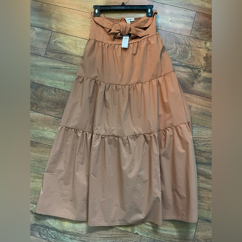 Rust Orange MIDI Anthropologie Dress. NWT.